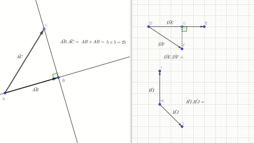 Calcul Du Produit Scalaire Avec Projection Orthogonale - Sciences ...