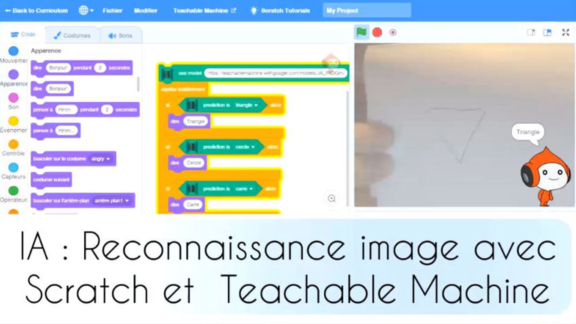 IA-Programmation scratch-teachable machine - Sciences & Technologies