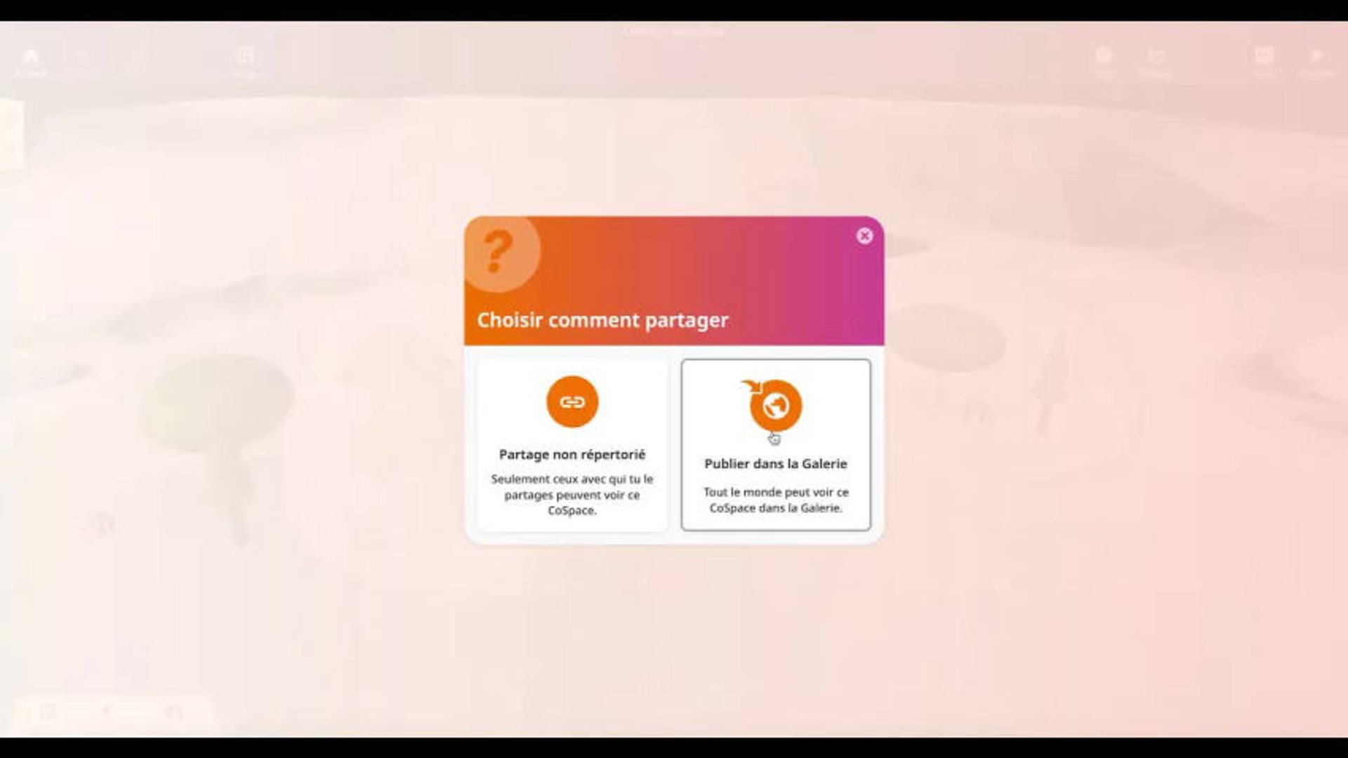 16. Partager un CoSpace dans CoSpaces Edu - Sciences & Technologies