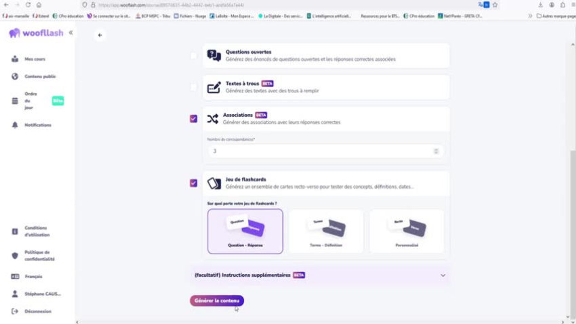 Tutoriel Wooflash - Sciences & Technologies