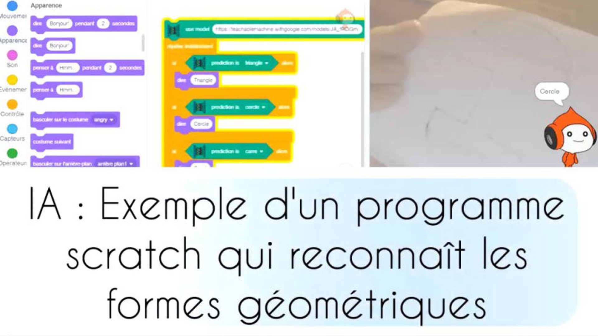 IA-SCRATCH : exemple reconnaissance de formes - Sciences & Technologies